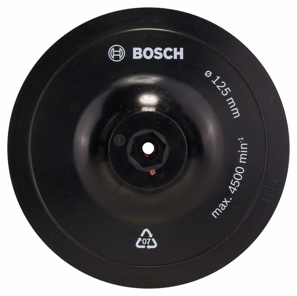 BOSCH Шлифтарелка под липучку 125 mm для дрели BOSCH 1609200154
