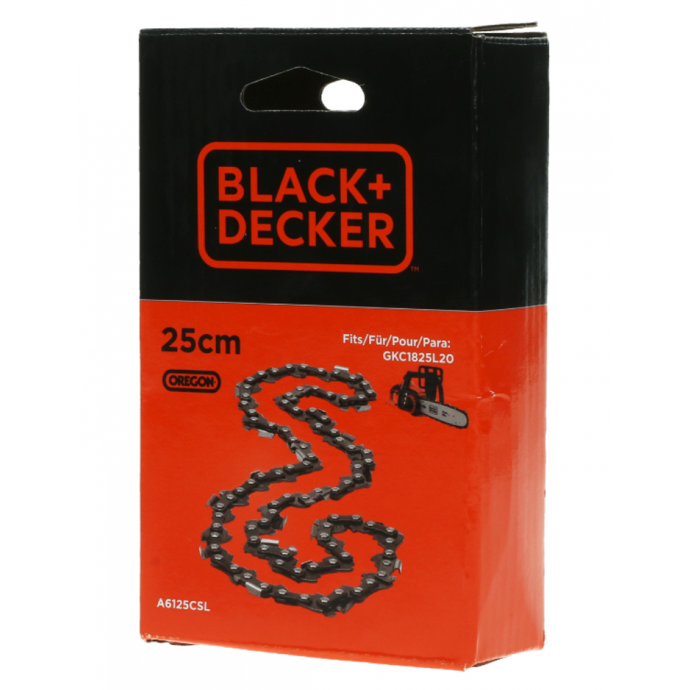 Black and Decker Цепь для пилы GKC1825L20, 25 СМ Black and Decker A6125CSL-XJ
