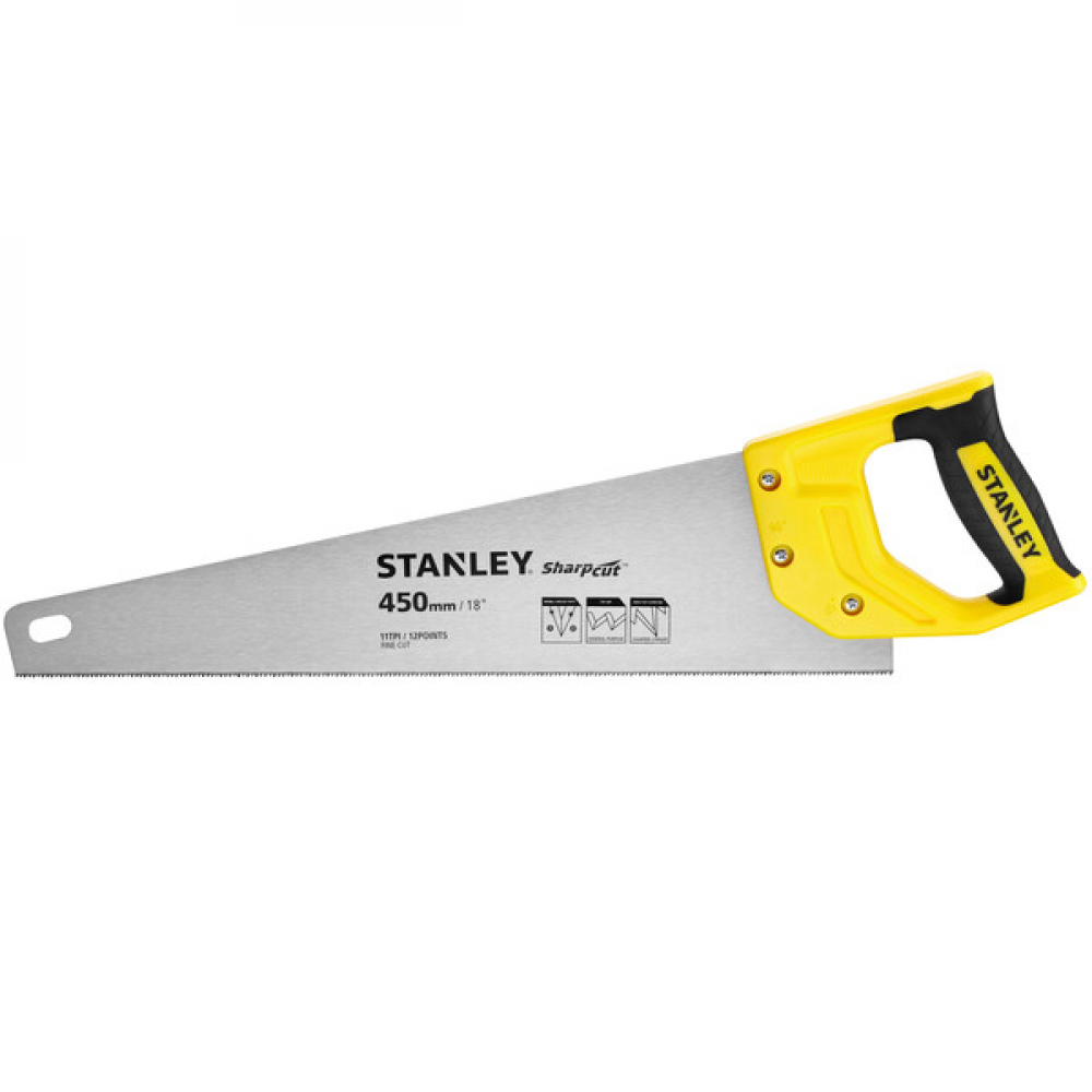Stanley Ножовка sharpcut 450 мм 11tpi Stanley STHT20370-1