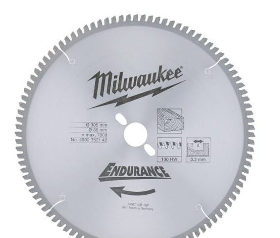 MILWAUKEE Диск пильный для торцовок 305х30 Z96 MILWAUKEE 4932352142