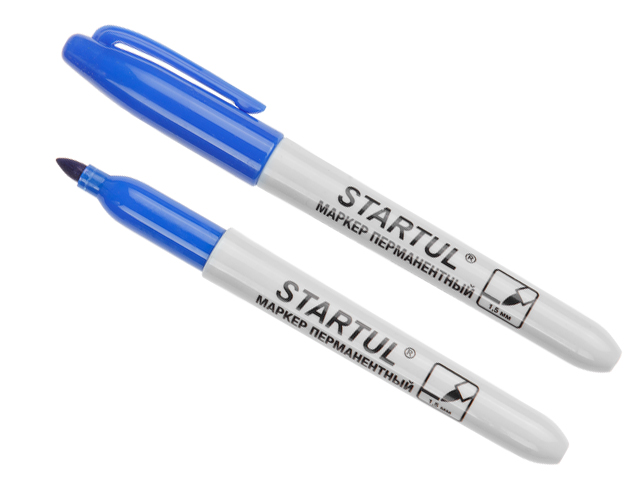 STARTUL Маркер промышл. перманентный фетровый синий PROFI (ST4350-02) (толщ. линии 1.5 мм) STARTUL ST4350-02