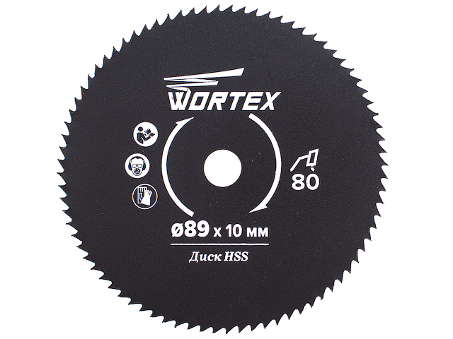 WORTEX Диск пильный по металлу 89x10 мм 44 зуб. HS S044 M для HS 2865 WORTEX HSS044M00026