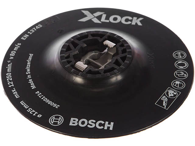 BOSCH Опорная тарелка 125мм X-LOCK для фибр. листов мягкая BOSCH 2608601714