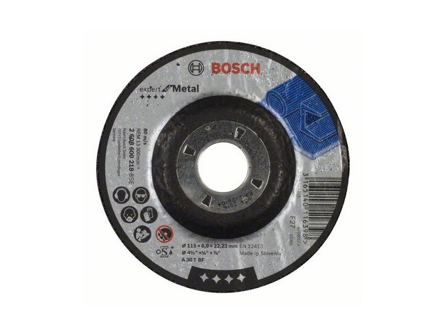 BOSCH Круг обдирочный 115х6x22.2 мм для металла Expert BOSCH 2608600218