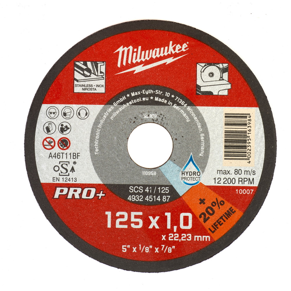 MILWAUKEE Отрезной диск SCS 41/125х1,0мм PRO-PLUS 1шт MILWAUKEE 4932451487