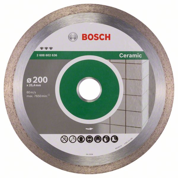 BOSCH Алмазный круг 200 мм по керамике BOSCH 2608602636