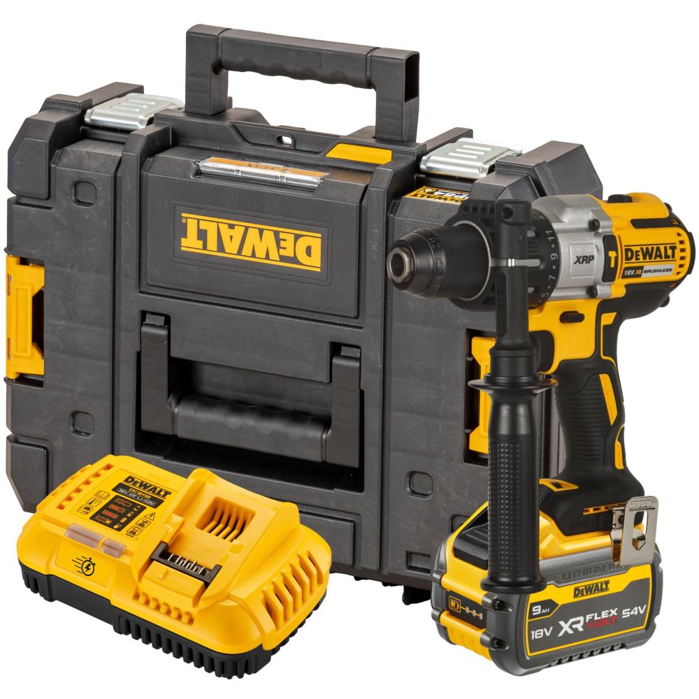 DEWALT Шуруповерт ударный аккум. в чем. TSTAK II (18V, 1*9.0Ah, 95 Нм, 3 скор, BL-motor) DEWALT DCD996X1