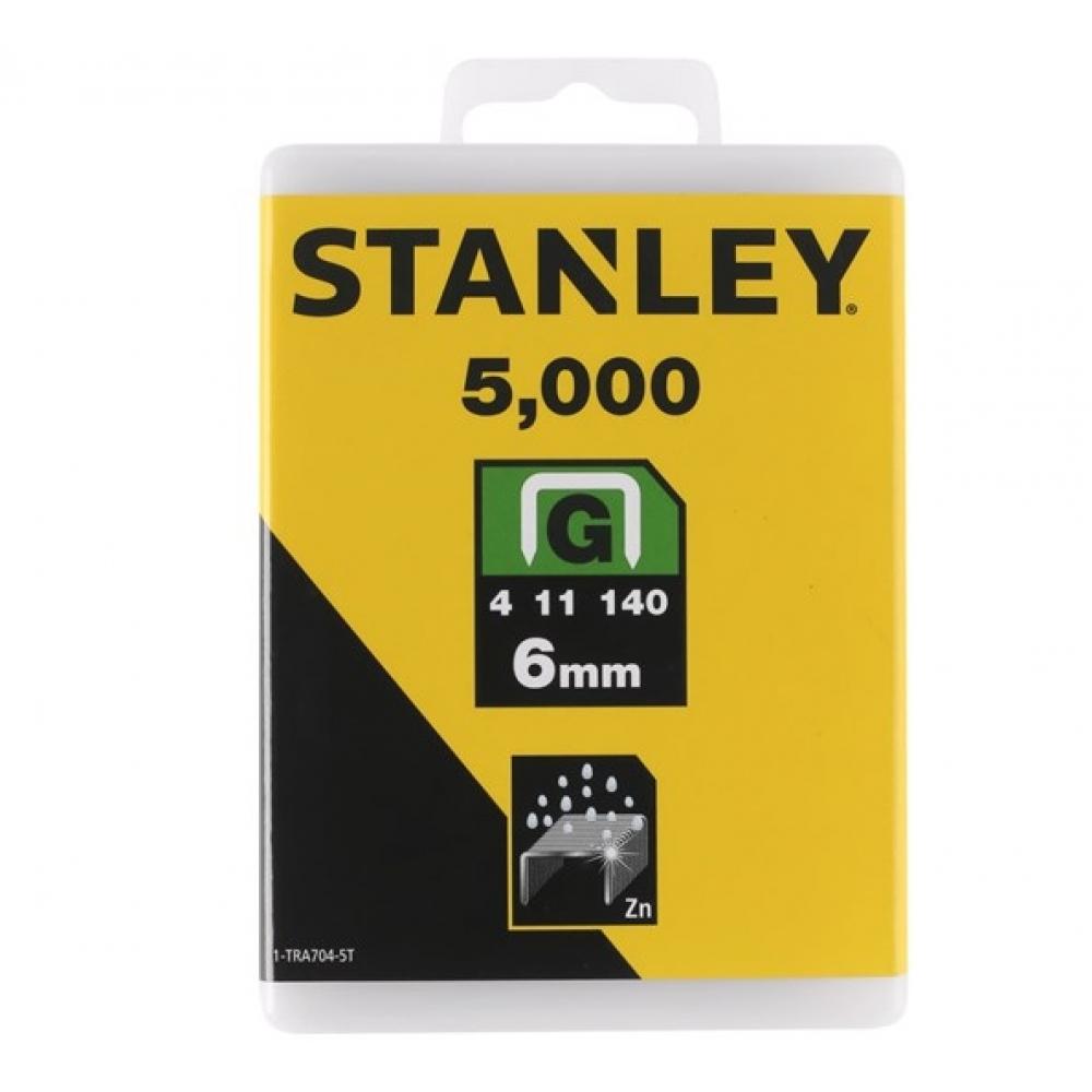 Stanley Скоба для степлера тип g 6мм х 5000шт Stanley 1-TRA704-5T