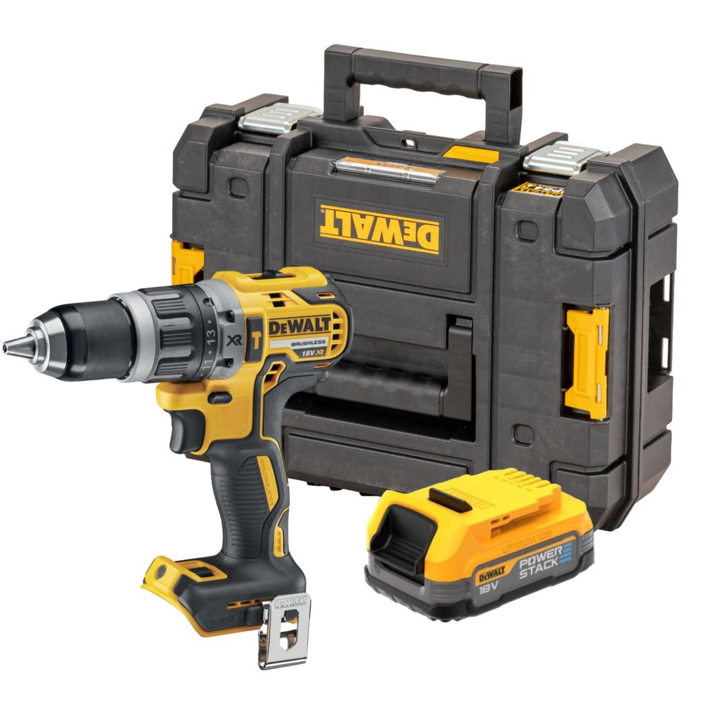 DEWALT Дрель-шуруповерт ударная DCD796 18.0 В 2 XR Li-Ion чемодан TSTAK2 + АКБ 1.7Ач без БЗУ DEWALT DCD796E1T