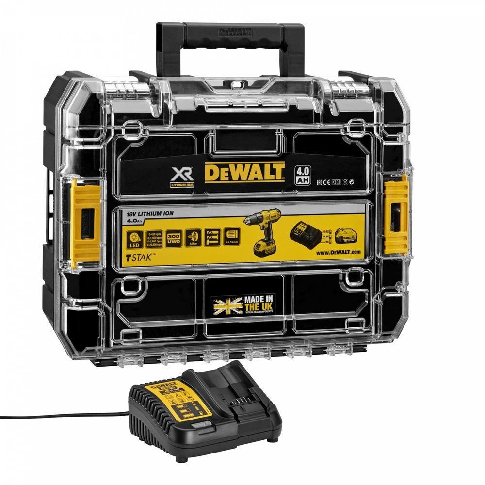 DEWALT DCD776M1T Дрель-шуруповерт ударная DCD776 18.0 В XR 2 АКБ Li-Ion 4.0Ач Ач ЗУ  -QW