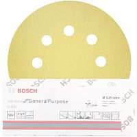 BOSCH Шлифлист C450 Standard for General Purpose 8 отв. 125 К 60 BOSCH 2608621740