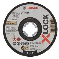 BOSCH Отрезной круг X-LOCK 115x1x22.23 мм Standard for Inox BOSCH 2608619261