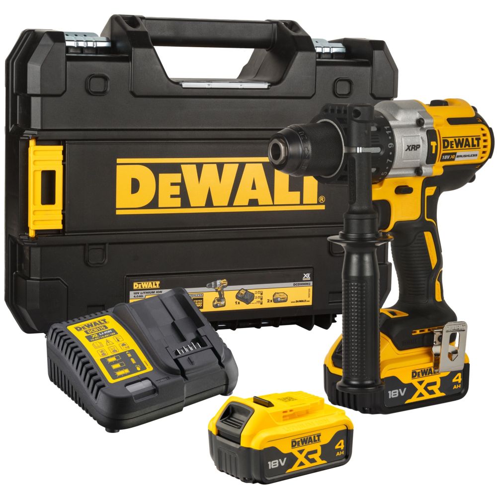 DEWALT Шуруповерт ударный аккум. в чем. TSTAK (18V, 2*4.0Ah, 95 Нм, 3 скор, BL-motor) DEWALT DCD996M2