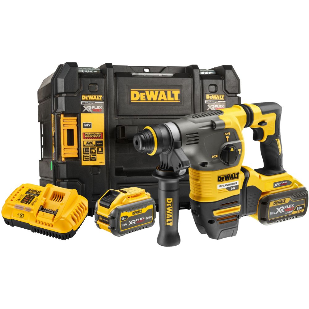 DEWALT Перфоратор аккумуляторный в чемодане DS300 (54V, 2*3.0Ah, 3.5 Дж, SDS-plus, BL-motor) DEWALT DCH333X2