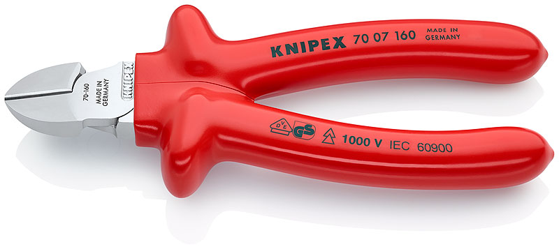 KNIPEX Кусачки диагональные (бокорезы), 160 мм KNIPEX 7007160