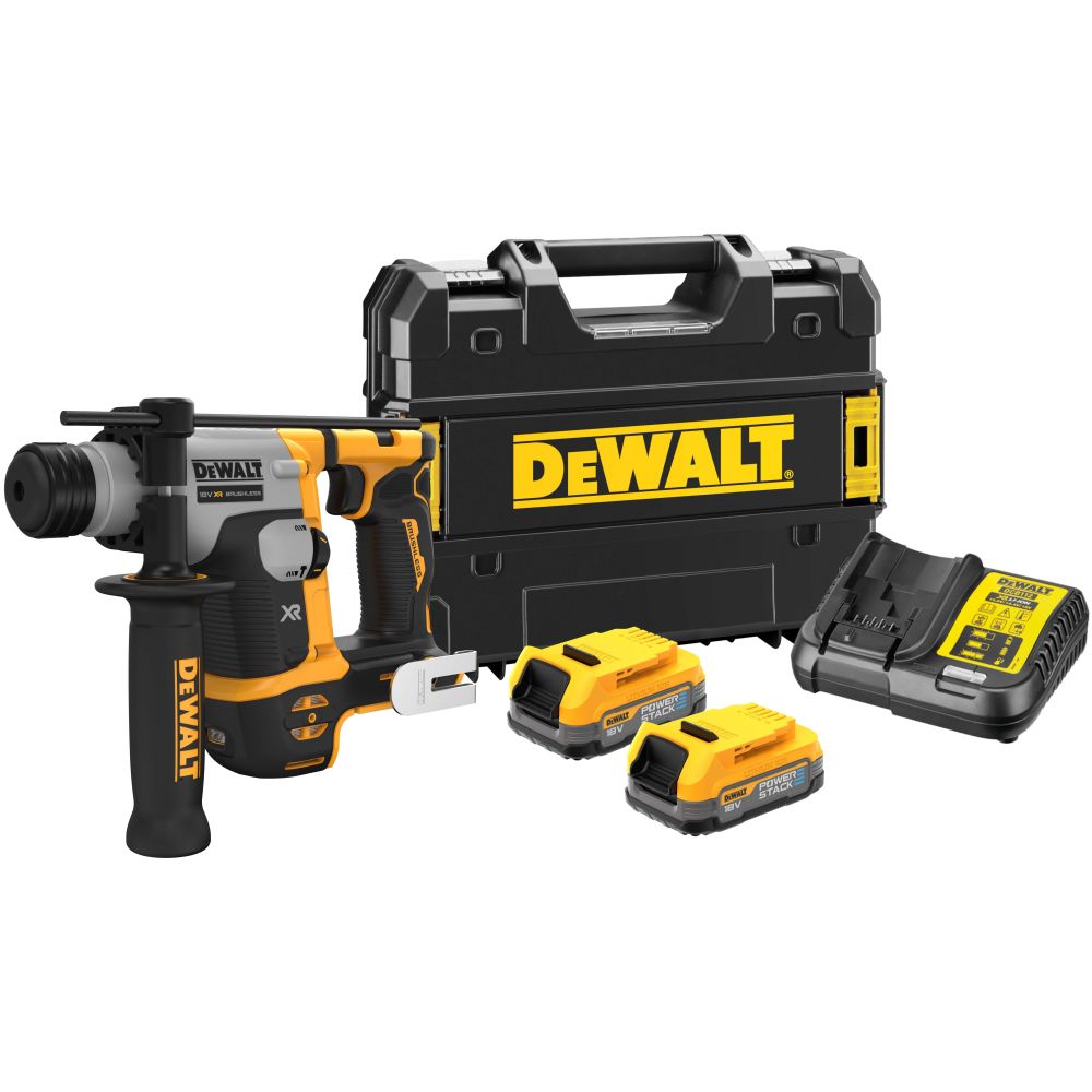 DEWALT Перфоратор аккумуляторный в чемодане TSTAK (18V, 2*1.7Ah, 1.4 Дж, SDS-plus, BL-motor) DEWALT DCH172E2T