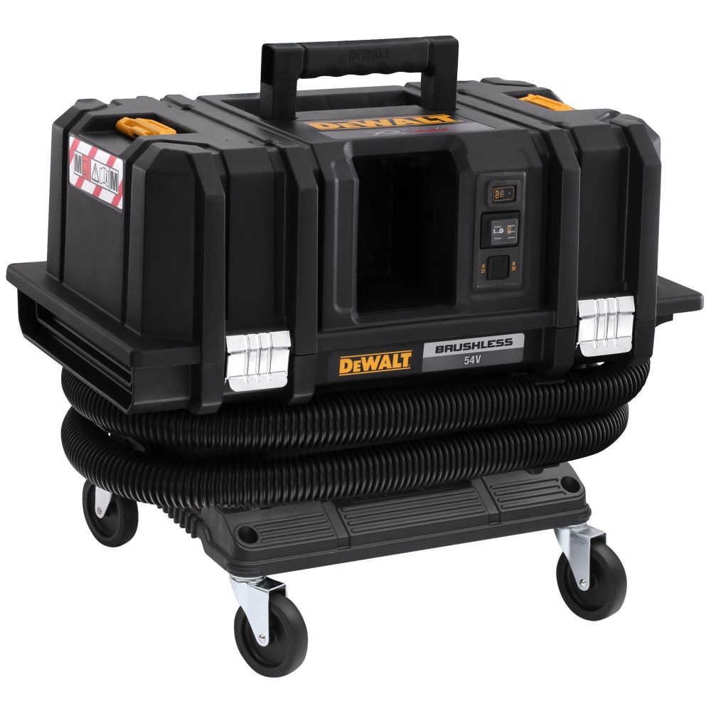 DEWALT Пылесос аккум. SOLO (54В,11л, 1482л/мин,класс М,шланг:2,4 м/32 мм,тележка TSTAK) DEWALT DCV586MK