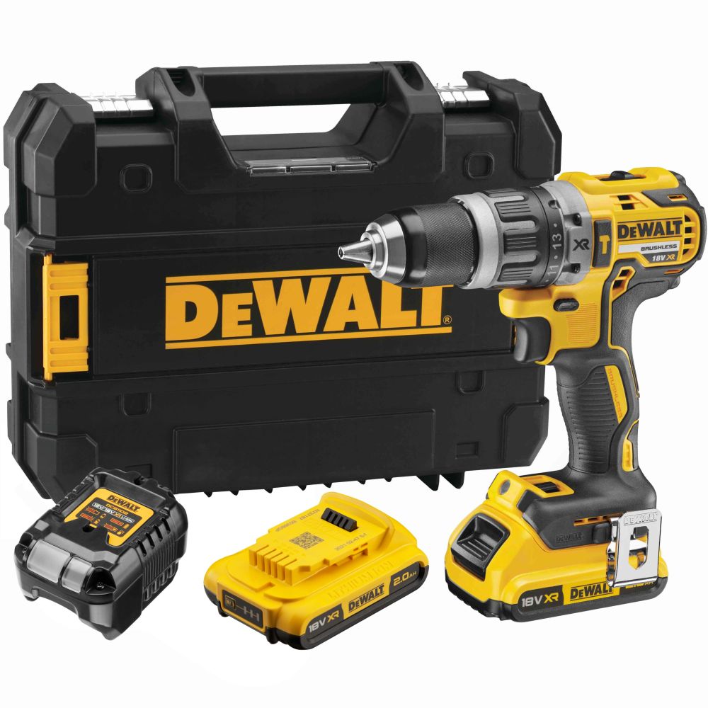 DEWALT Дрель-шуруповерт ударная 18.0 В 2 XR Li-Ion АКБ 2.0 Ач ЗУ DEWALT DCD796D2