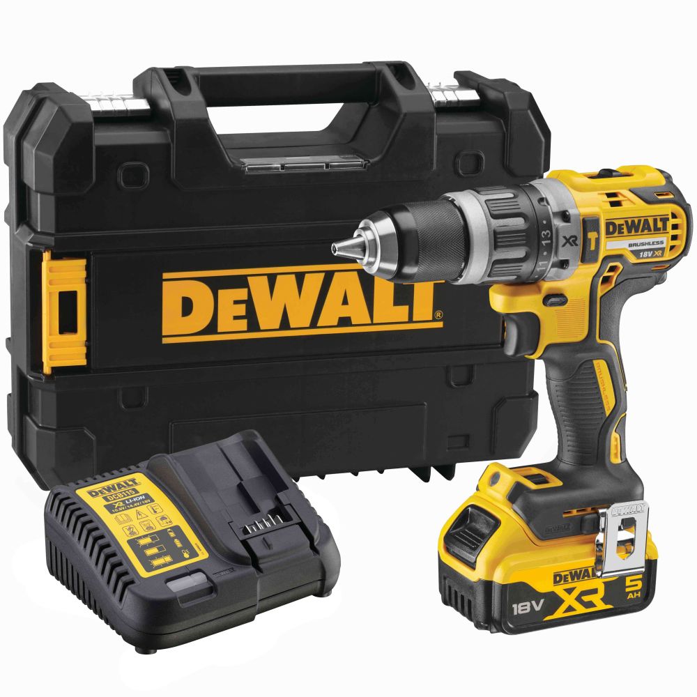 DEWALT Шуруповерт ударный аккум. в чем. TSTAK (18V, 1*5.0Ah, 70 Нм, BL-motor, 2 скор.) DEWALT DCD796P1