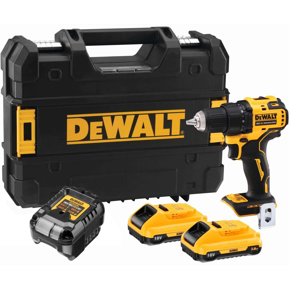 DEWALT Дрель-шуруповерт аккумуляторная с бесщеточным двигателем DCD708 18В, БЗП до 13мм DEWALT DCD708L2T