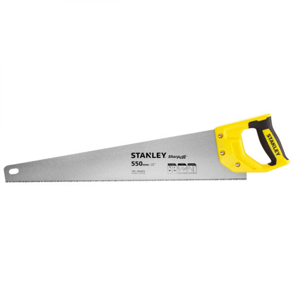 Stanley Ножовка sharpcut 550 мм 7tpi Stanley STHT20368-1