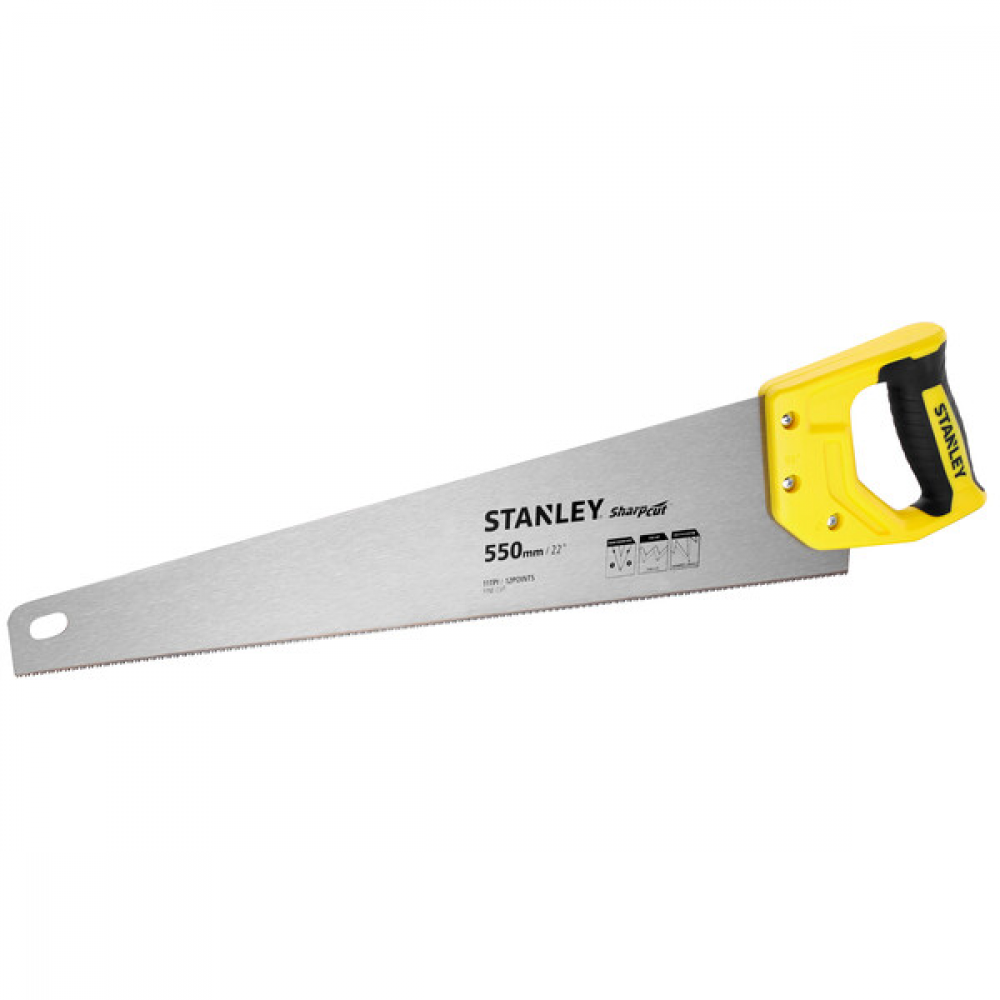Stanley Ножовка sharpcut 550 мм 11tpi Stanley STHT20372-1