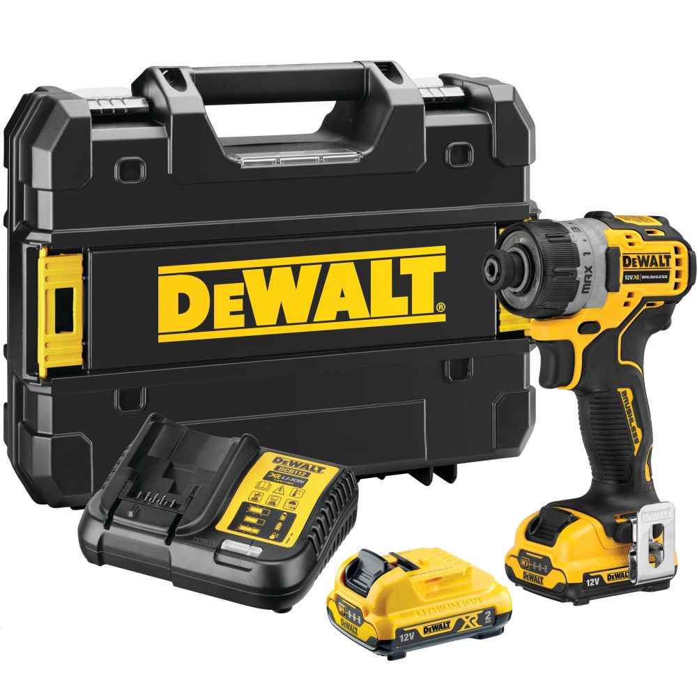 DEWALT Шуруповерт компактный 12 В XR 2 АКБ Li-Ion 2 Ач ЗУ DEWALT DCF601D2