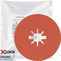 BOSCH Фибровый шлифкруг X-LOCK 125 мм (G 120 / R782 Inox) PRISMA BOSCH 2608621827