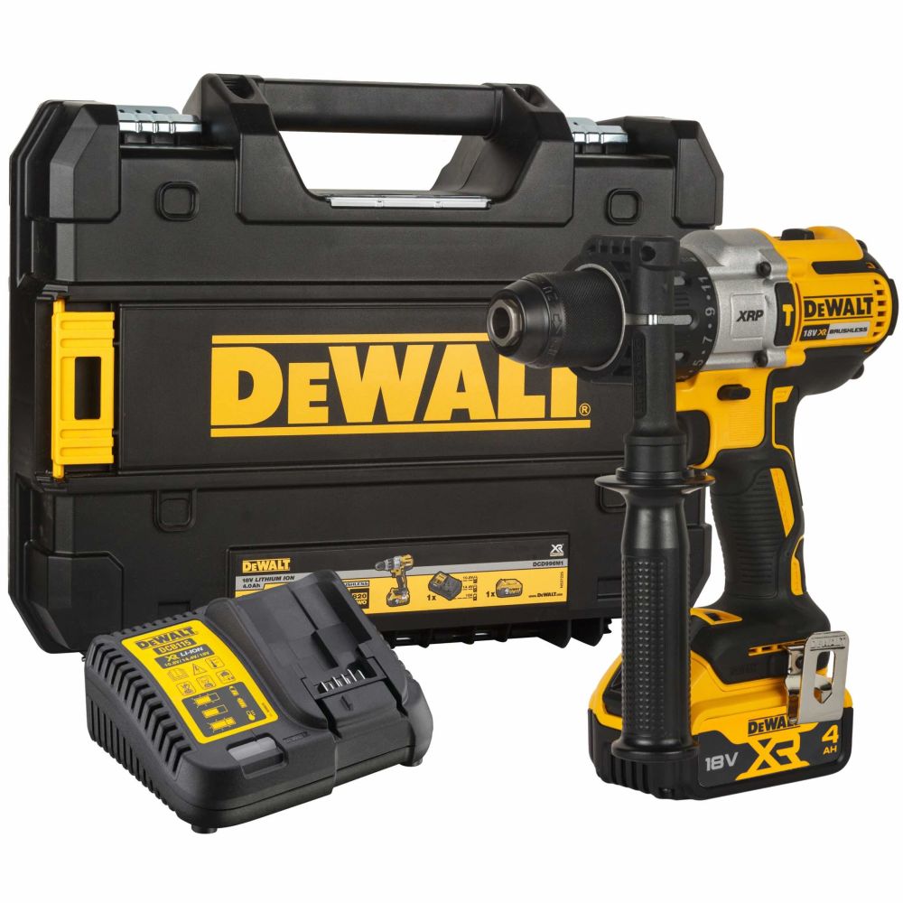 DEWALT Шуруповерт ударный аккум. в чем. TSTAK (18V, 1*4.0Ah, 95 Нм, 3 скор, BL-motor) DEWALT DCD996M1