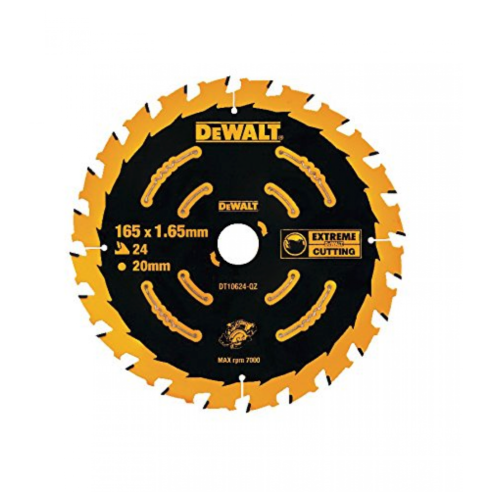 DEWALT DT10624 Пильный диск EXTR 165/20 1.65 24 WZ +18