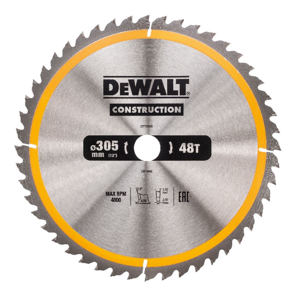 DEWALT Пильный диск CONSTRUCT 305/30 48 ATB +10 DEWALT DT1959-QZ