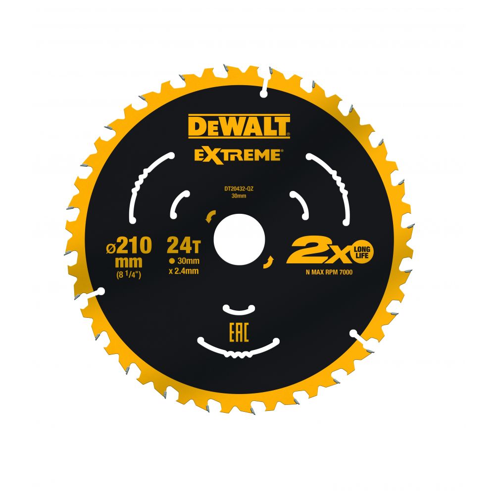 DEWALT Пильный диск 210x30мм 24T ATB7 д/DWE7485 DEWALT DT20432-QZ