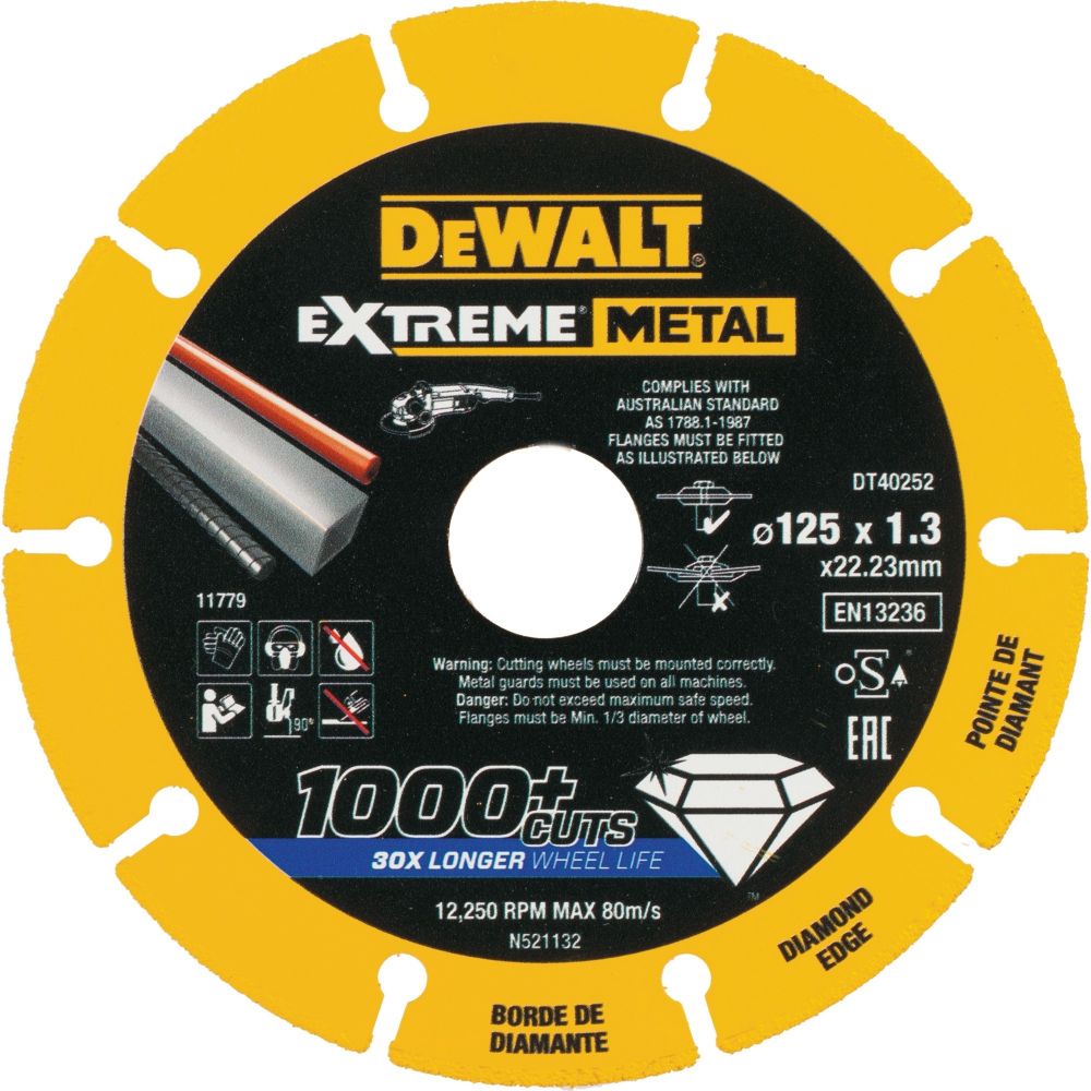 DEWALT Алмазный диск отрезной по металлу 125mm DEWALT DT40252-QZ