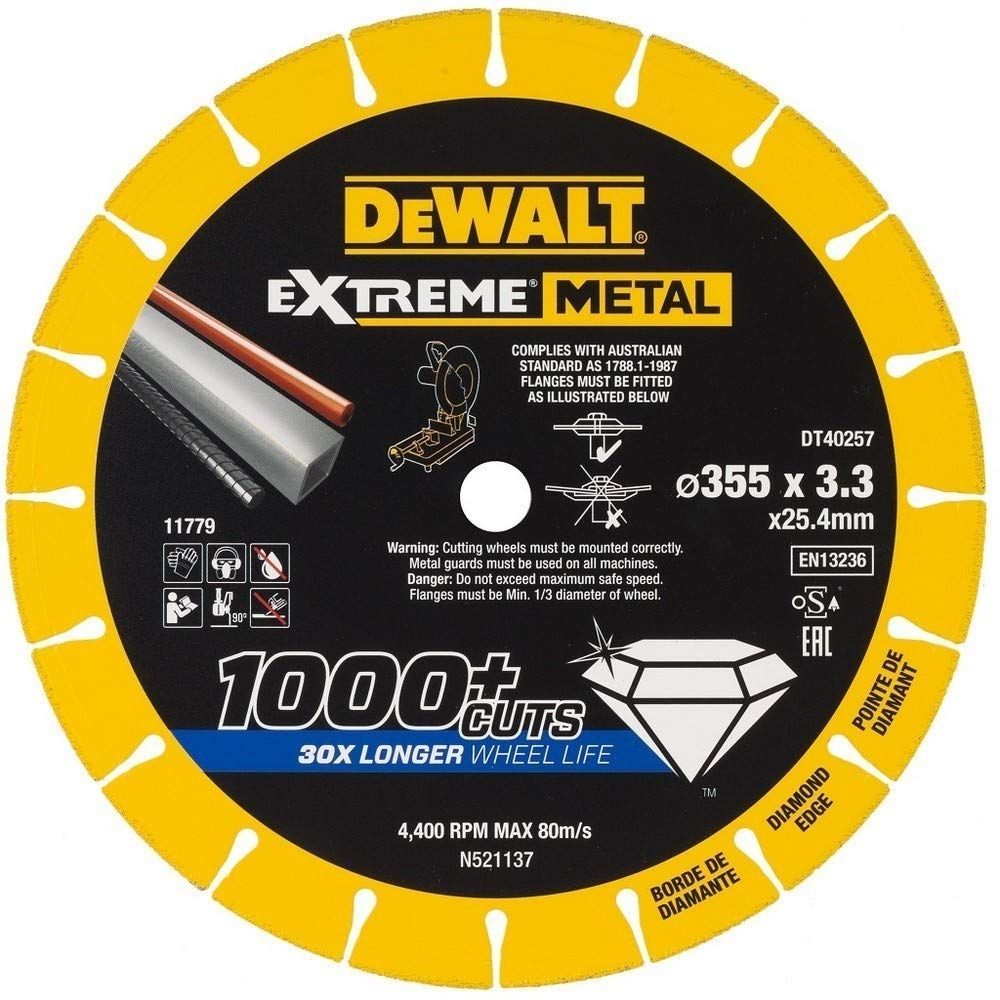 DEWALT Алмазный диск отрезной по металлу 355x25 DEWALT DT40257-QZ