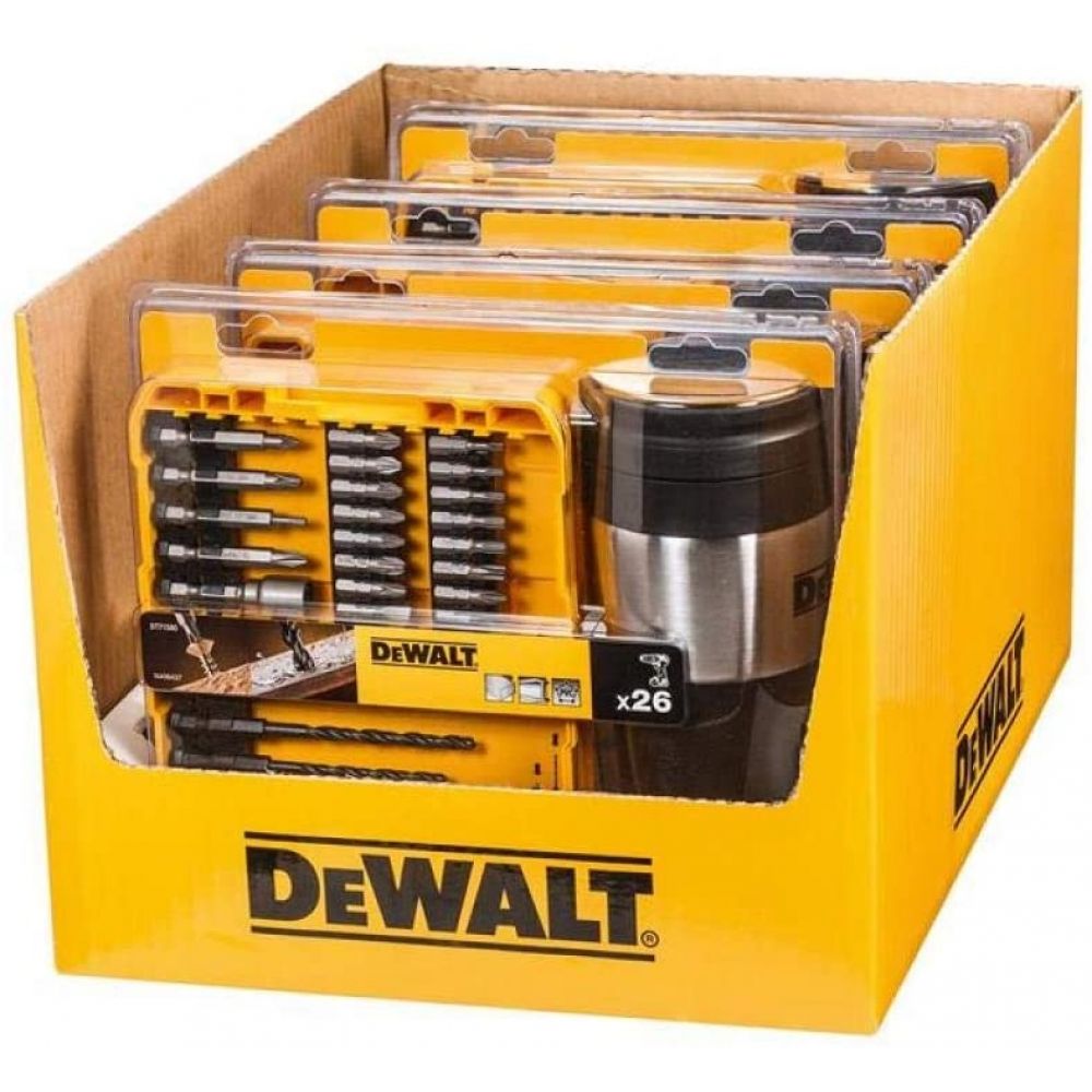 DEWALT 4 набора набора сверла/биты(25 шт) + 4 Кружки в коробке DEWALT DT70706M-QZ