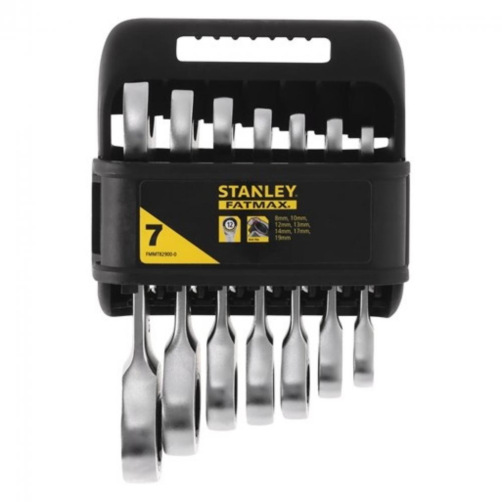 Stanley Набор из 7-ми укороченных комбинированных ключей с храп.мех.fatmax Stanley FMMT82900-0