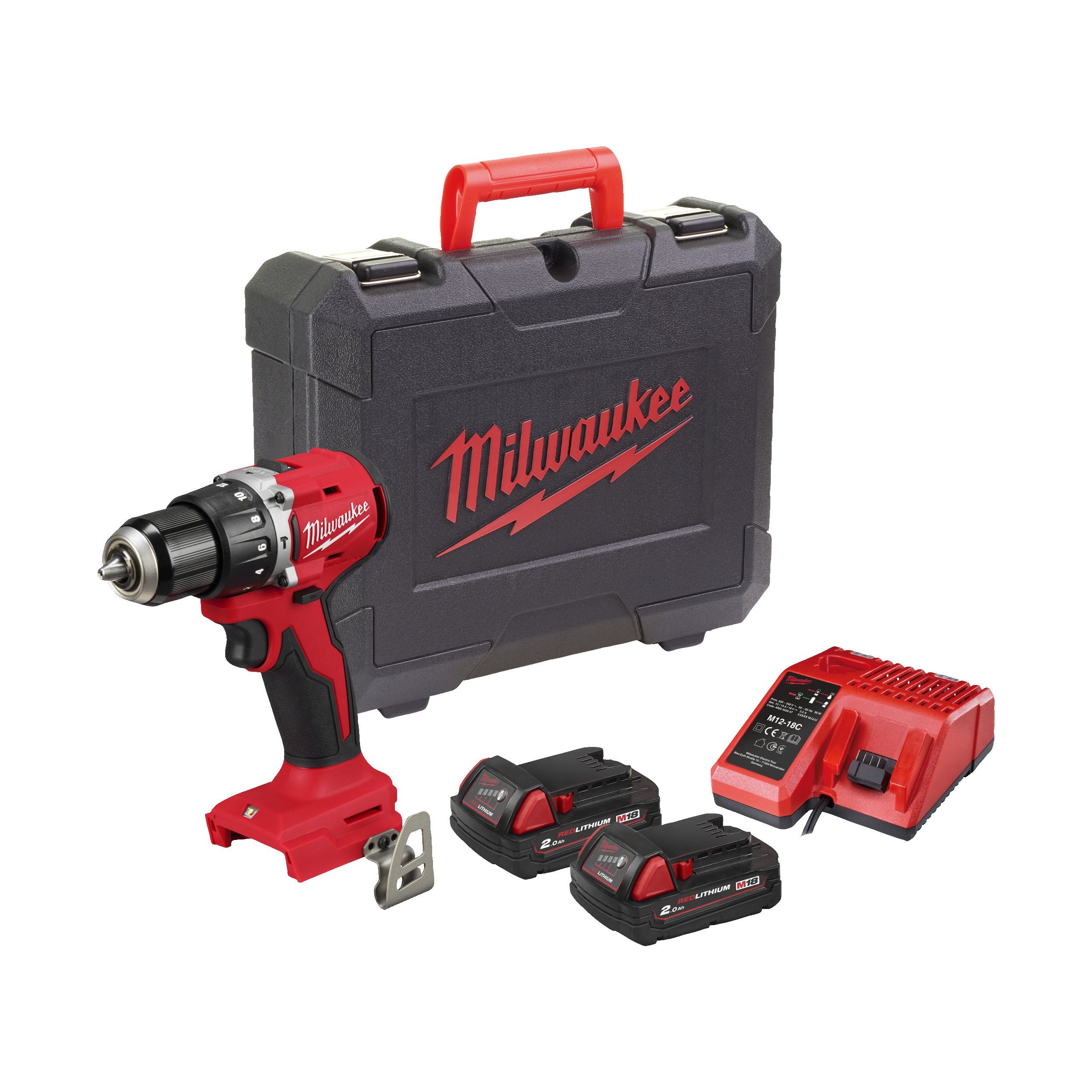MILWAUKEE Дрель-шуруповерт M18 BLPDRC-202C MILWAUKEE 4933492822
