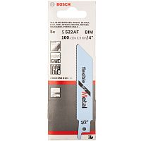 BOSCH Пильное полотно для ножовки S 522 AF Flexible for Metal (в упаковке 5шт) BOSCH 2608656010