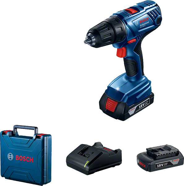 BOSCH Аккум. дрель-шуруповерт GSR 180-LI в чем. (18.0 В, 2 акк., 2.0 А/ч Li-Ion, 2 скор., 54 Нм, шурупы до BOSCH GSR 180-LI 06019F8109