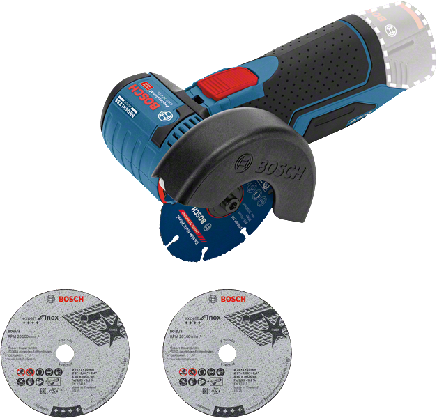 BOSCH Аккум. углошлифмашина GWS 12V-76 в кор. (12.0 В, БЕЗ АККУМУЛЯТОРА, диск 76х10.0 мм) BOSCH GWS 12V-76 06019F2000