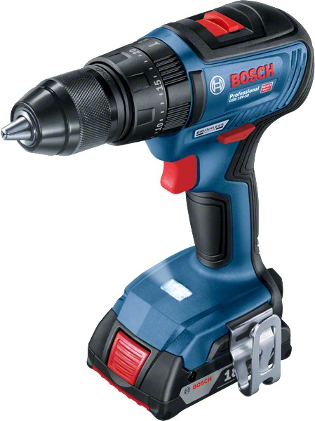 BOSCH Аккум. ударная дрель-шуруповерт GSB 18V-50 в чем. (18.0 В, 2 акк., 2.0 А/ч Li-Ion, 2 скор., 50 Нм, ш BOSCH GSB 18V-50 06019H5100