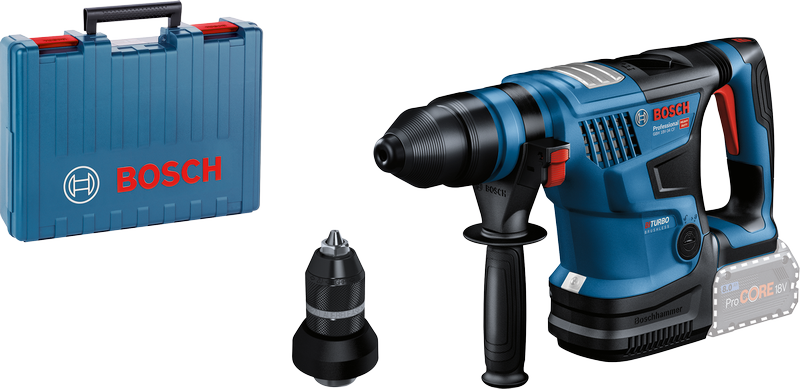 BOSCH Перфоратор SDS-Plus аккумуляторный GBH 18V-34 CF BITURBO 6.0Дж, 4.9кг, до 32мм (кейс) без АКБ и ЗУ BOSCH GBH 18V-34 CF 0611914021