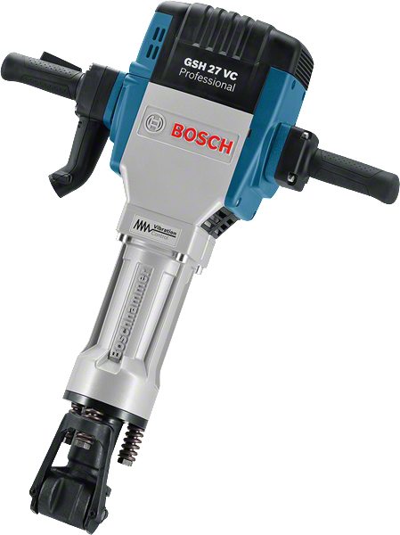 BOSCH Отбойный молоток GSH 27 VC (2000 Вт, 62.0 Дж, 1000 уд/мин, патрон внутр. шестигр. 28 мм, вес 30 кг) BOSCH GSH 27 VC 061130A000