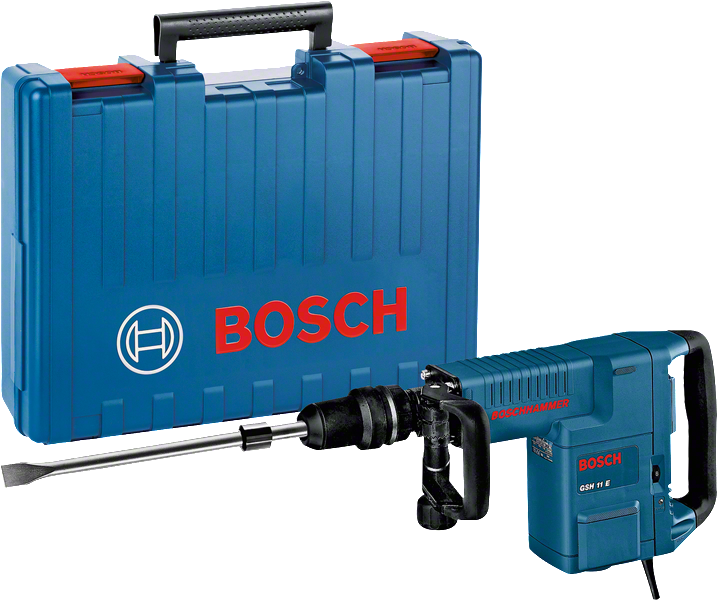 BOSCH Отбойный молоток GSH 11 E (1500 Вт, 16.8 Дж, 900-1890 уд/мин, патрон SDS-MAX, вес 10 кг) BOSCH GSH 11 E 0611316708