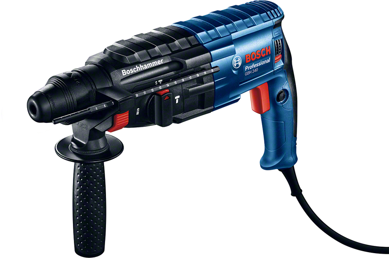 BOSCH Перфоратор GBH 240 в чем. (790 Вт, 2.7 Дж, 3 реж., патрон SDS-plus, вес 2.9 кг) BOSCH GBH 240 0611272100