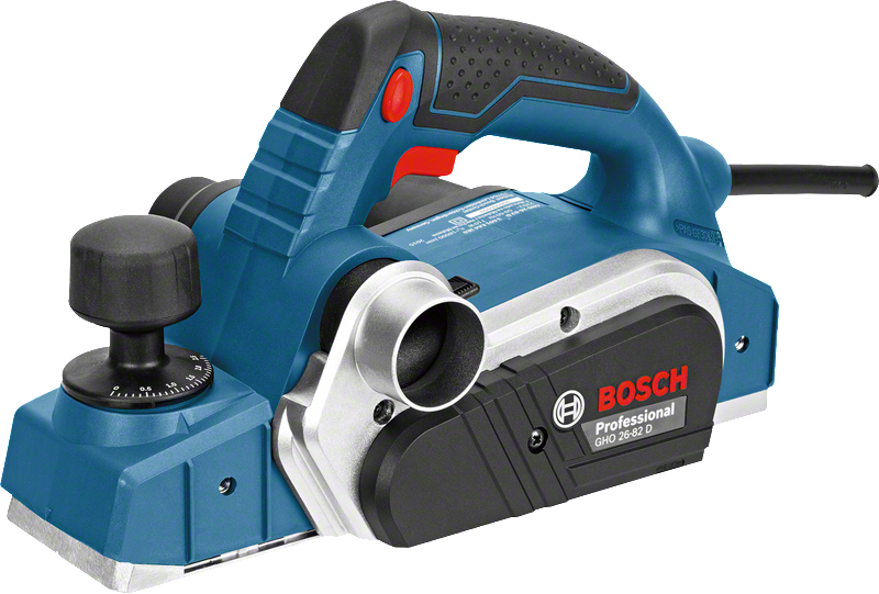 BOSCH Рубанок электрический GHO 26-82 D в кор. (710 Вт, шир. до 82 мм, глуб. до 2.6 мм) BOSCH GHO 26-82 D 06015A4301
