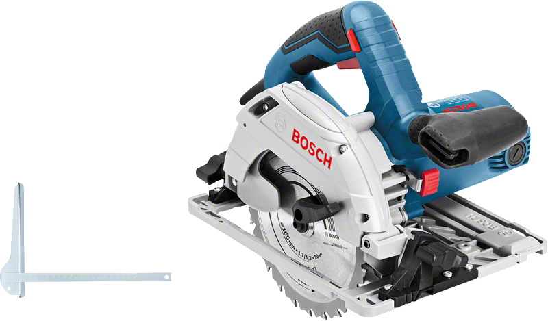 BOSCH Циркулярная пила GKS 55+ GCE в кор. (1350 Вт, 165х20 мм, до 63 мм, регул. об.) BOSCH GKS 55+ GCE 0601682100