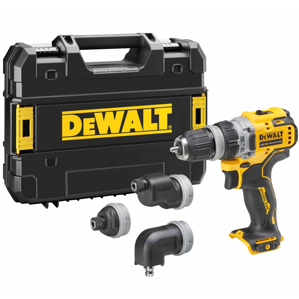 DEWALT Дрель-шуруповерт DCD703 12 В +3 насадки DEWALT DCD703NT