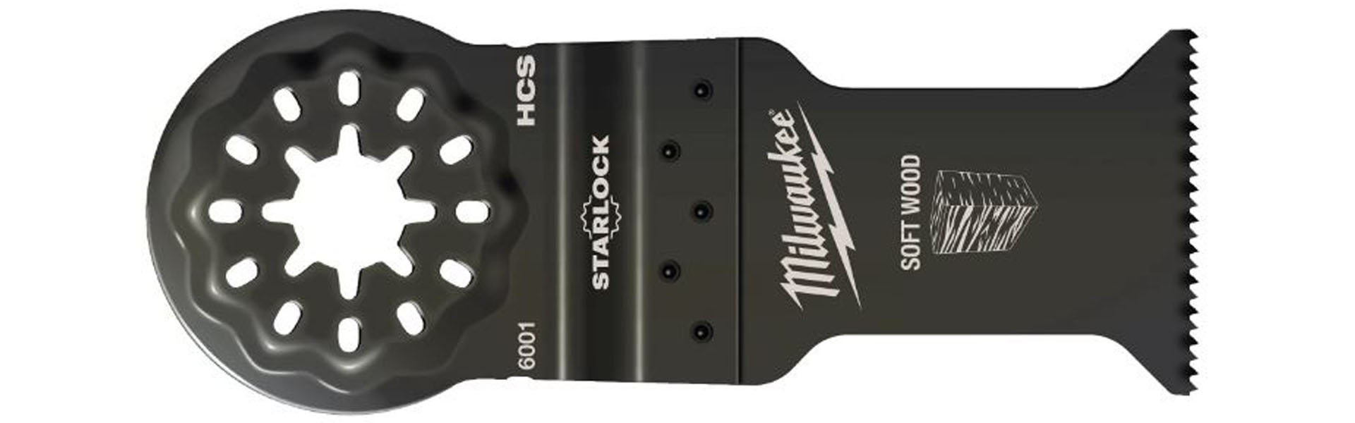 MILWAUKEE Полотно для мультитула Starlock__35x42 мм (1 шт / HCS) по мягкой древесине MILWAUKEE 48906004