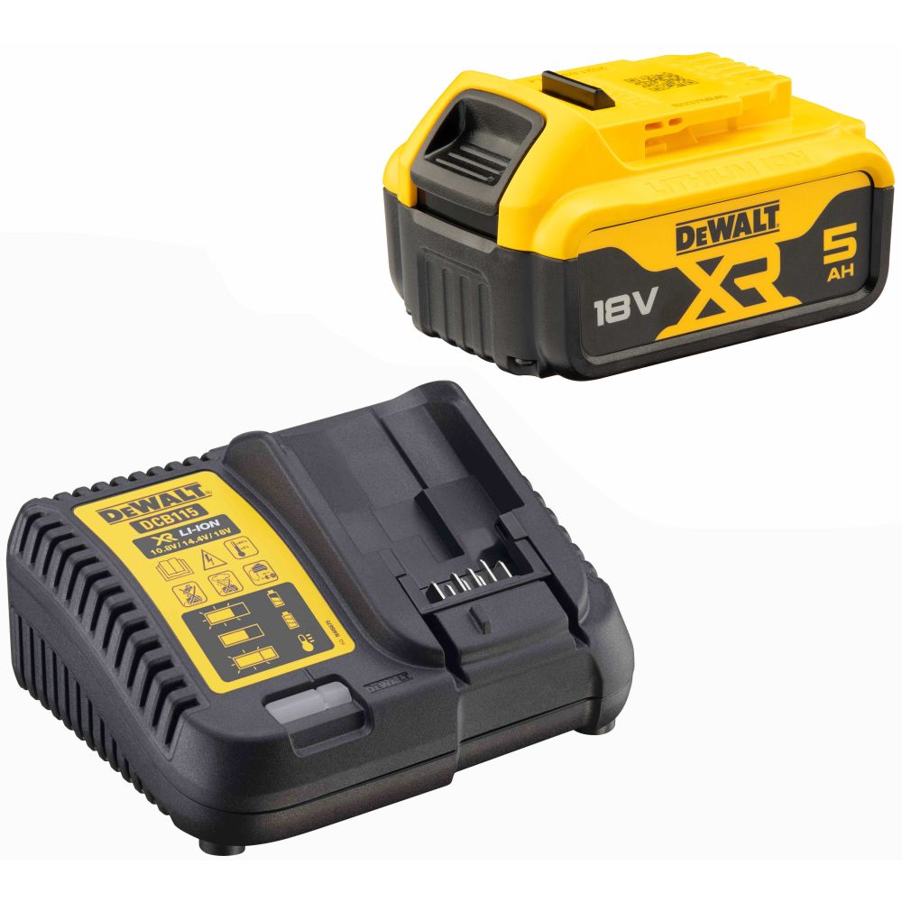 DEWALT Набор: зарядное устройство DCB115 (12V/18V) + аккумулятор DCB184 (1*5.0Аh) DEWALT DCB115P1